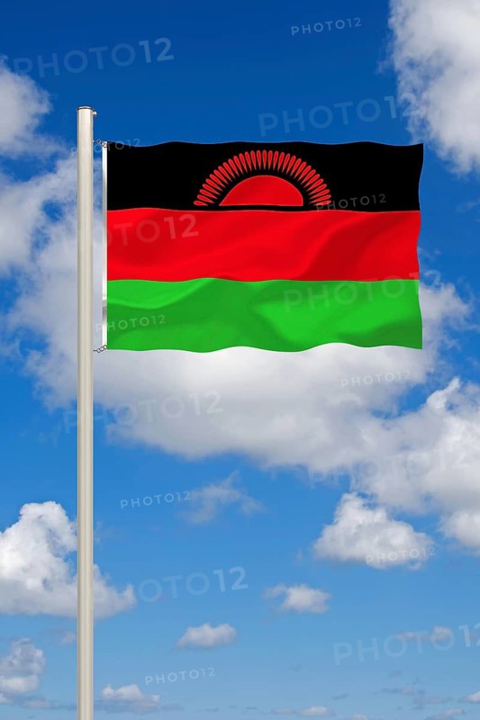 The flag of Malawi, country in East Africa, Studio