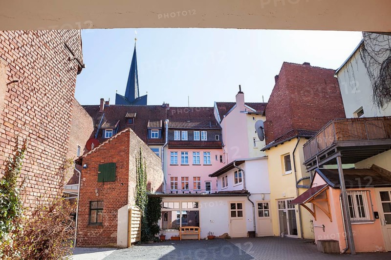 Backyard, Duderstadt, Lower Saxony, Germany