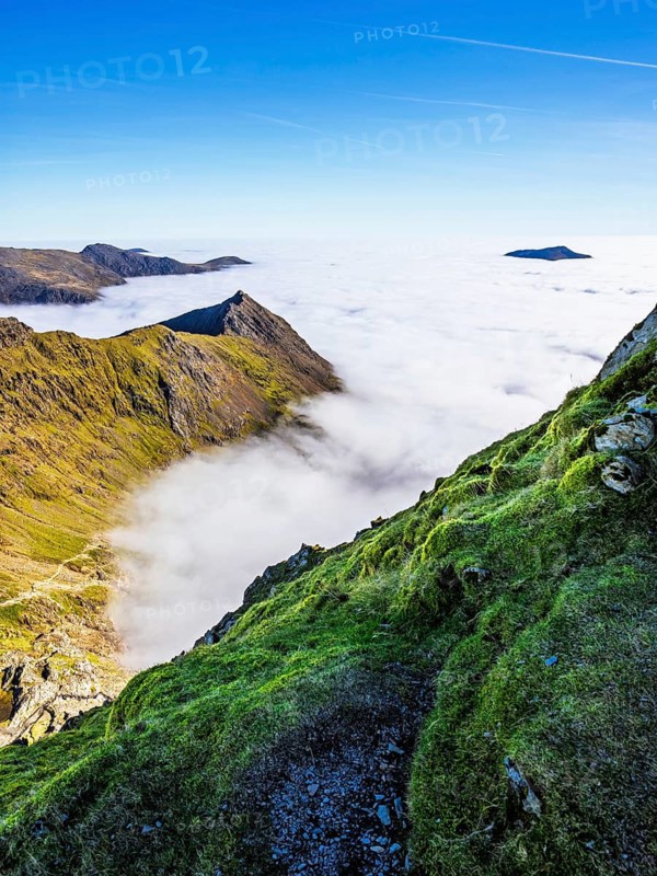 Snowdon Massif, Snowdon Range, Snowdonia, North Wales, UK