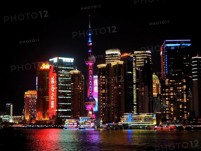 China Shanghai by night