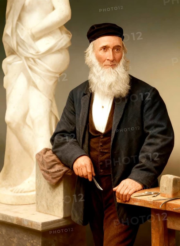 Hiram Powers, 1805 - 1873, an American neoclassical sculptor