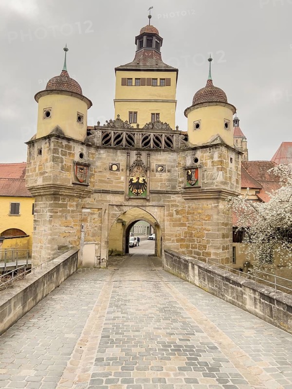 Ellinger Tor, city gate of Weissenburg in Bavaria, Germany