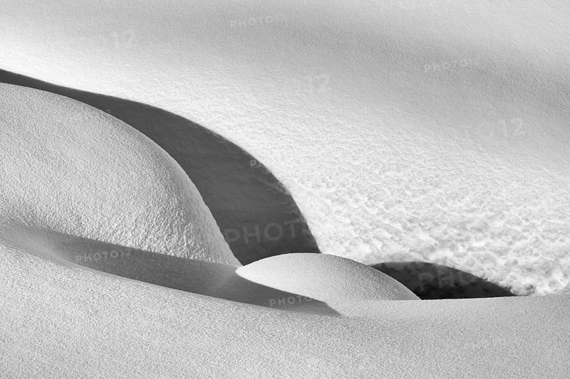 Structures in snow, Gällivare, Norrbotten, Lapland, Sweden, January 2021