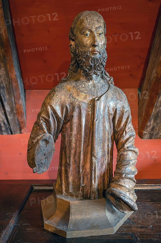 Fragment of Christ from a palm donkey, around 1450, Stadtmuseum Radolfzeii, Seetorstr.11-17, Radolfzell, Baden-Württemberg, Germany
