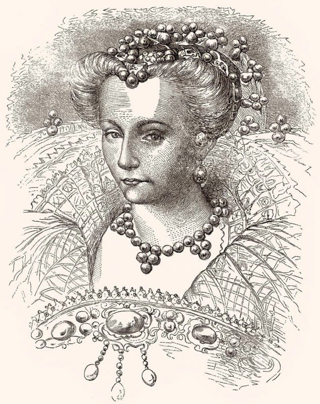 Theresa Fulgora, the concubine of Pietro Riario, 1445 – 1474, an Italian cardinal and Papal diplomat