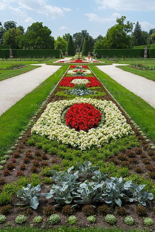 Castle park, Lednice Castle, Lednice, Eisgrub, Breclav, Jihomoravský kraj, part of the Lednice-Valtice Cultural Landscape, UNESCO World Heritage Site, South Moravia, Czech Republic