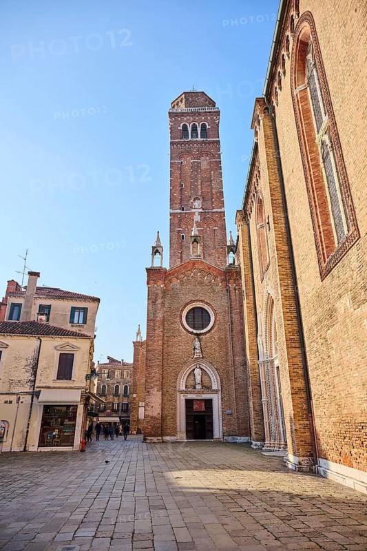 Church of San Sebastiano in Venice on a sunny day in winter, Italy