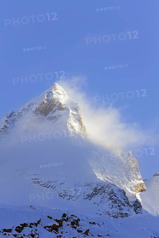 The mountain Becca di Monciair, Gran Paradiso National Park in the Valle d'Aosta, Italy