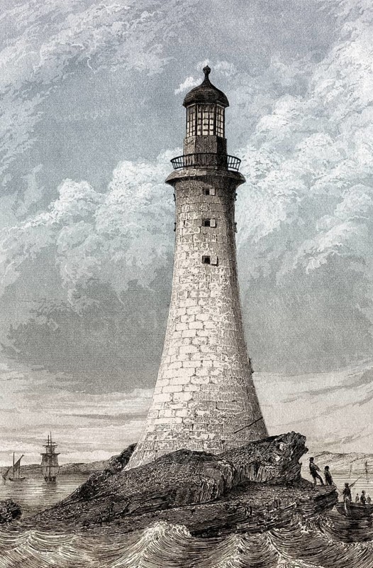 Leuchtturm, Eddystone Rocks, Ärmelkanal, Vereinigtes Königreich, 18.