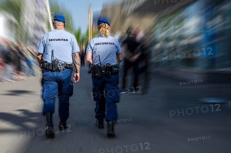 Securitas security guards patrol