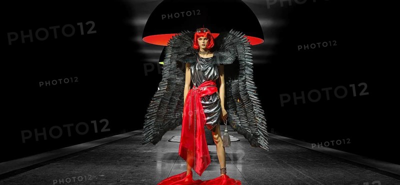 Black angel (doll) in the underground station Westfriedhof Munich Germany