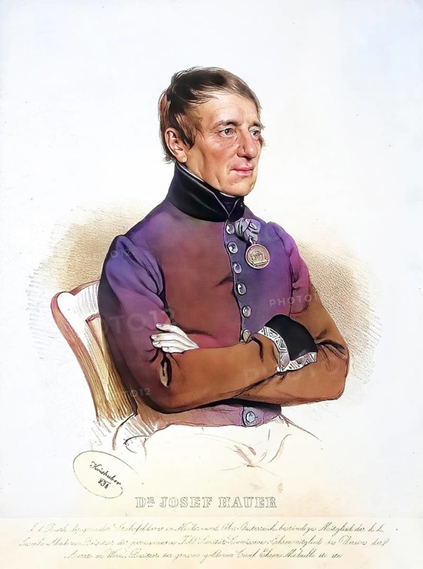 Josef Hauer (1769-1848), Staff Doctor, Historical, digitally restored reproduction from a 19th century original, Record date not stated