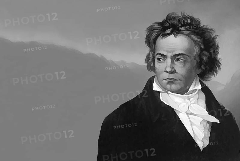 Ludwig van Beethoven, 1770 -1827, German composer, digitally altered