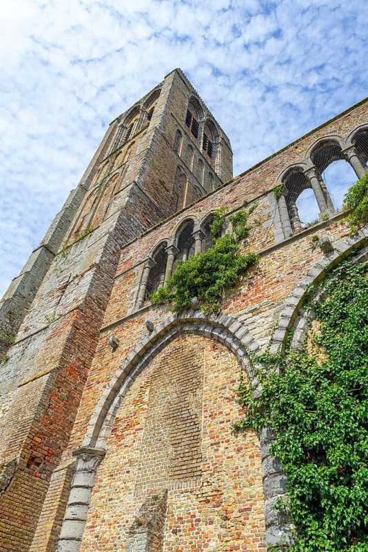 Our-Lady of the Assumption church, Onze Lieve Vrouw-Hemelvaartkerk in the city Damme, West Flanders, Belgium