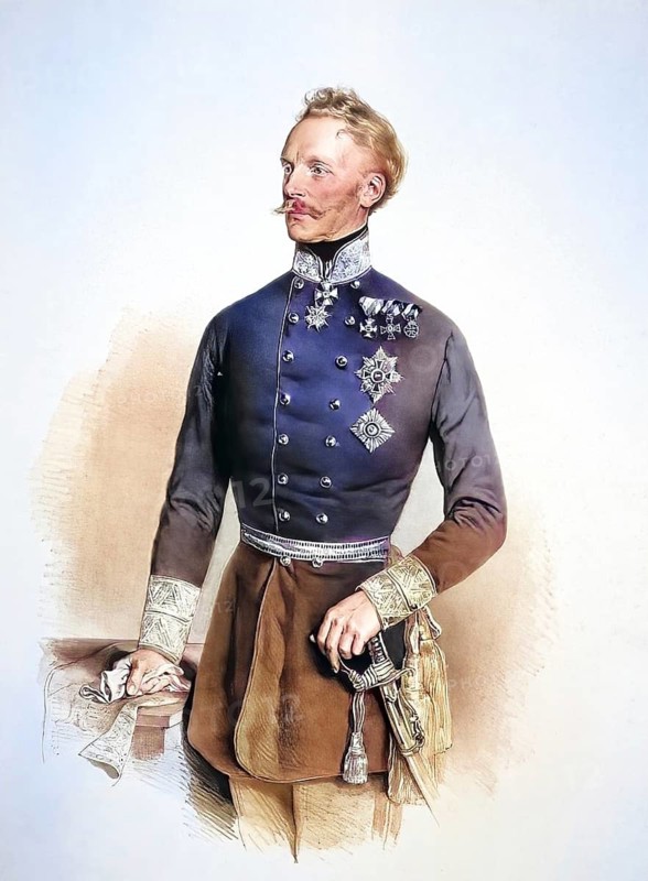 Heinrich Hermann Joseph Ritter von Hess, from 1849 Baron von Hess (born 17 March 1788 in Vienna, died 13 April 1870 in Vienna), was an Austrian field marshal, Historical, digitally restored reproduction from a 19th century original, Record date not stated