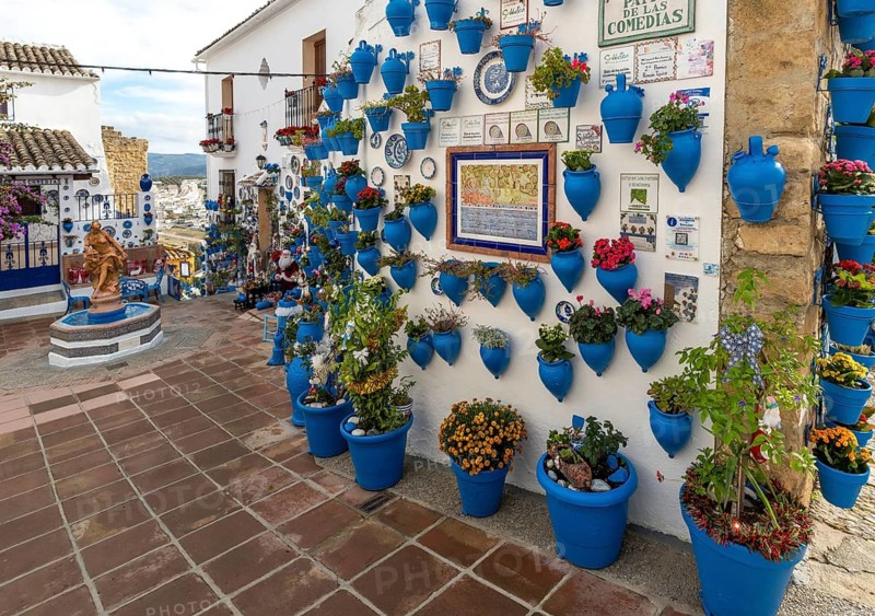 Patio de las Comedias, Castle of Iznajar, Castillo de Iznájar, Andalusia, Spain