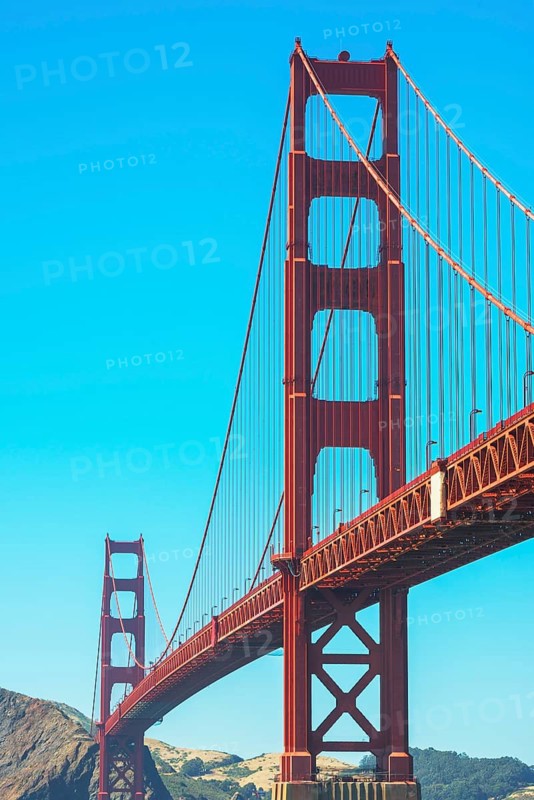 View of Golden Gate Bridge, San Francisco, California, USA