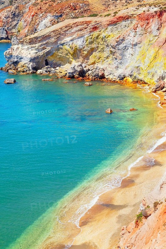 Paliochori beach, Milos Island, Cyclades Islands, Greece