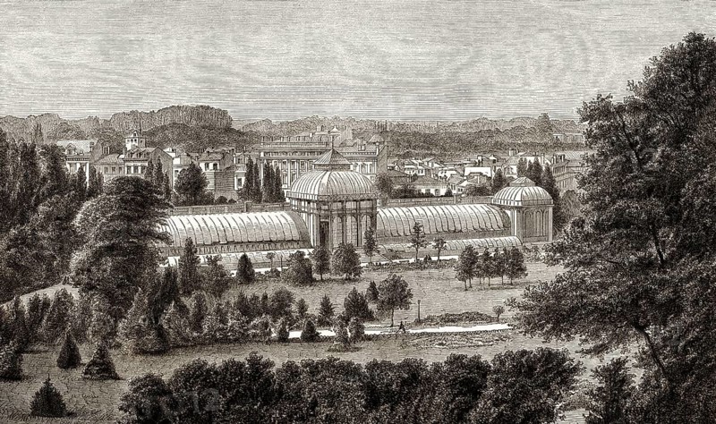 Jardin public de Bordeaux, Frankreich, 19. Jahrhundert