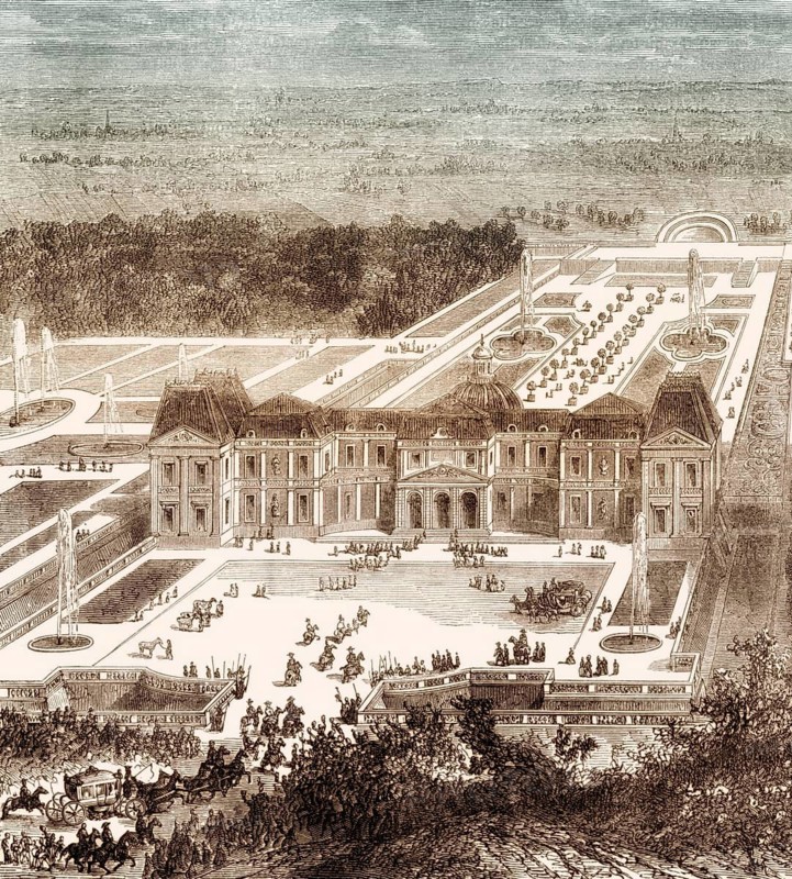 The Château de Vaux-le-Vicomte, a baroque French castle, Maincy, France