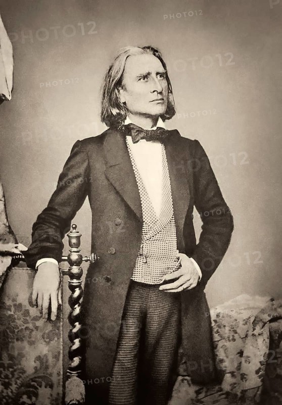 Portrait of Franz Liszt, 1811-1886, Hungarian composer, virtuoso pianist