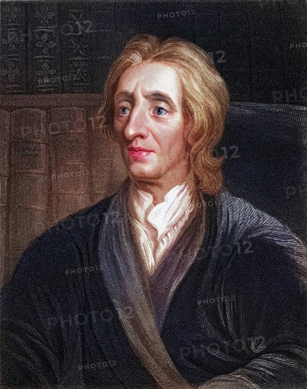 John Locke, 1632-1704, English philosopher who founded the school of empiricism, from the book Lodges British Portraits, 1823, Historic, digitally restored reproduction from a 19th century original, Record date not stated