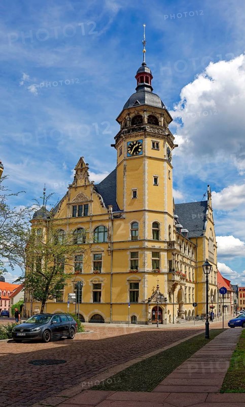 Town hall on the market square, Köthen, Saxony-Anhalt, Germany