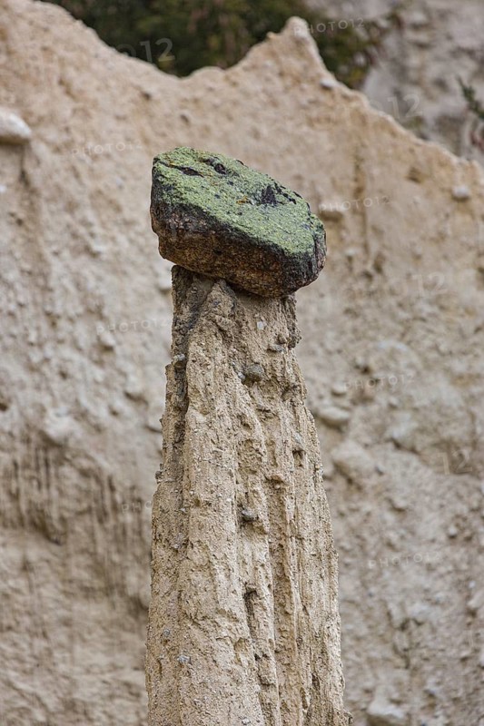 Earth pyramids located in Platten in the municipality of Percha, near Bruneck in South Tyrol, Italy