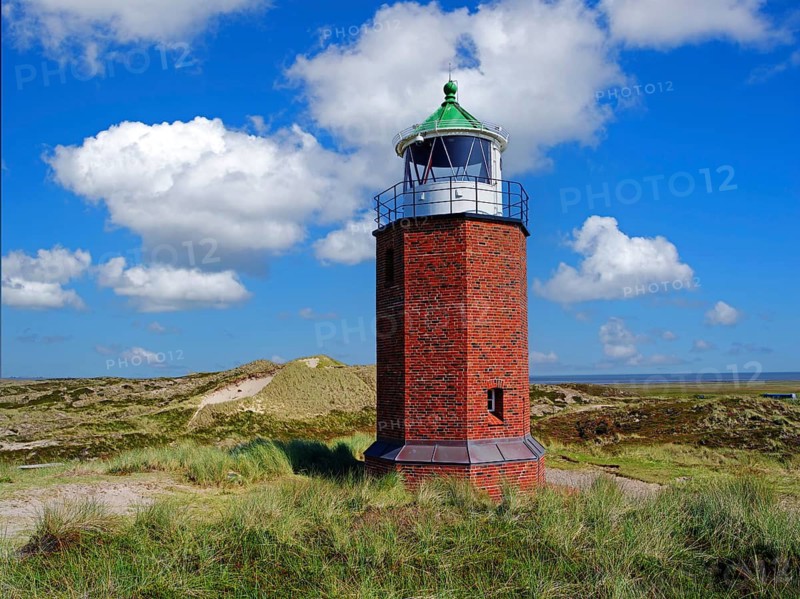 The old Kampen lighthouse, island of Sylt, Schleswig-Holstein, North Frisia, island of Sylt, Schleswig-Holstein, Federal Republic of Germany