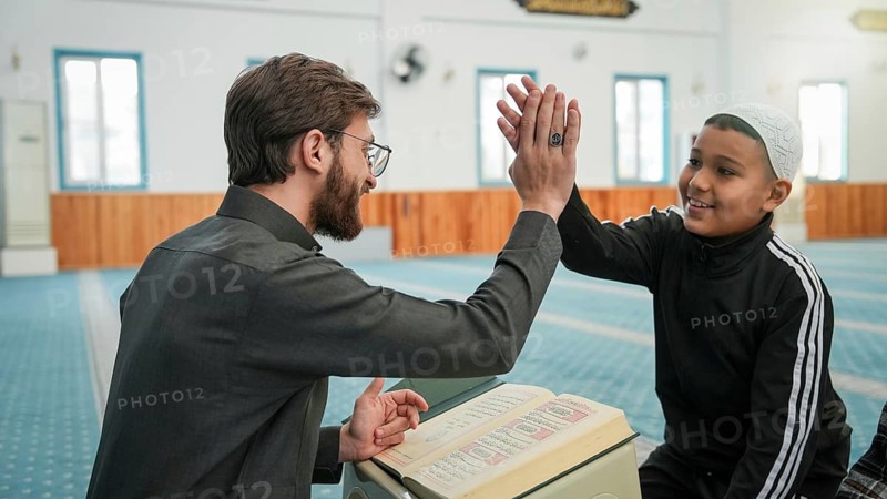 Muslims, elders and children, flock to mosques during the days of the month of Ramadan to worship their Lord, read the Qur'an, and perform the Taraweeh prayer in Gaziantep, Türkiye, March 5, 2026, Gaziantep, Gaziantep, Turkey