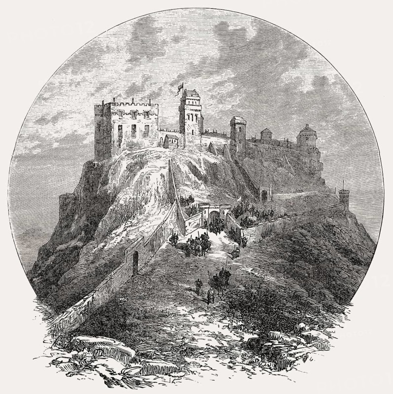 Edinburgh Castle, Scotland, before the Siege of 1573