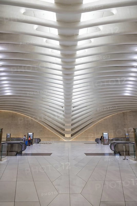 World Trade Centre WTC Oculus modern architecture by Santiago Calatrava in New York, USA