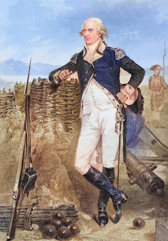 George Clinton 1739-1812, Revolutionary War Hero and Fourth Vice President of the United States, After a painting by Alonzo Chappel, Historic, digitally restored reproduction from a 19th century original, Record date not stated