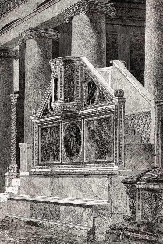 Pulpit of Gospel, San Lorenzo fuori le mura, Rome, Italy, 19th Century