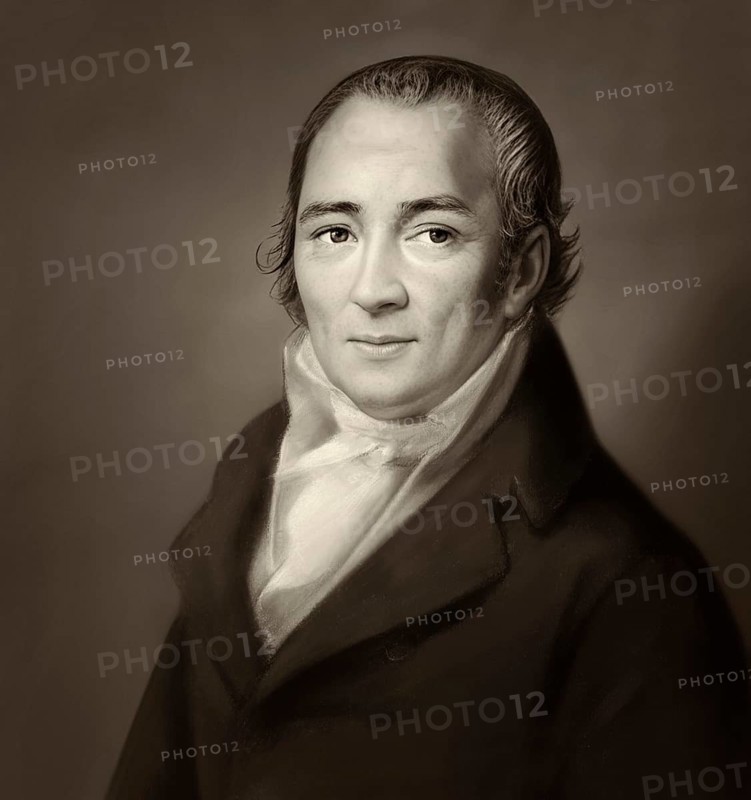 Johann Peter Hebel, 1760 - 1826, German poet, Protestant theologian and educator, Alemannic dialect poet, digitally optimized based on a painting by Philipp Jakob Becker, 1807