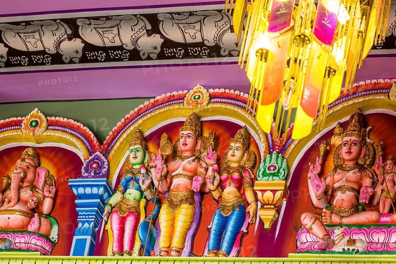 Der Hindu-Tempel Arul Mihu Navasakthi Vinayagar, Victoria, Mahe, Republik Seychellen, Indischer Ozean