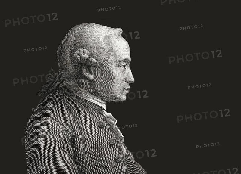 Immanuel Kant, 1724, 1804, German philosopher of the Enlightenment, digitally altered