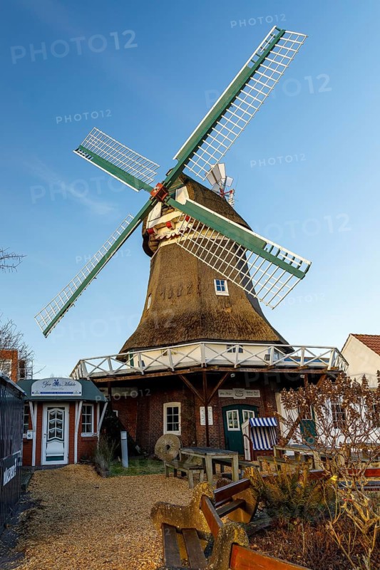Dutch windmill Selden Rüst, Norderney, Lower Saxony, Germany