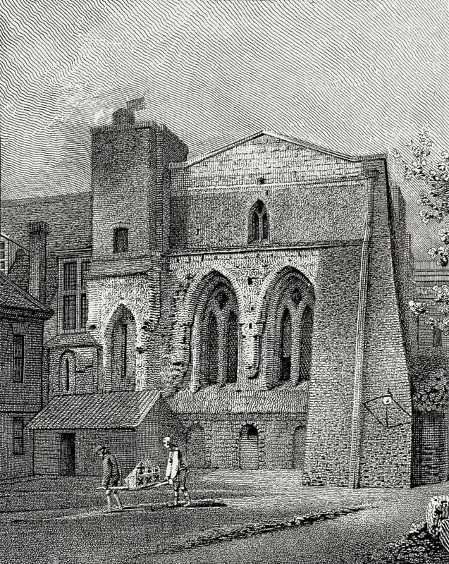 Painted Chamber, part of the medieval Palace of Westminster, Westminster, London, UK, 1807