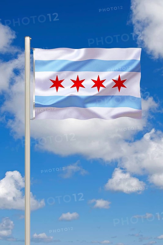 The flag of Chicago, Illinois, Studio