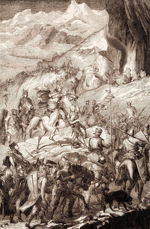 First Italian Expedition of Otto I the Great, 912 – 973, German king from 936 and emperor of the Holy Roman Empire