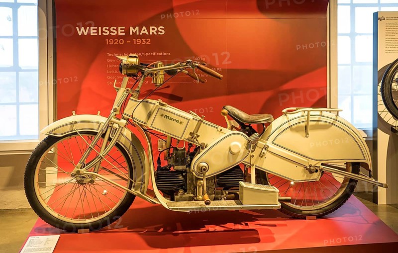 White Mars, Mars A20, White Mars, 1921, Megola Sport motorbike, Germany, 1922, PS.SPEICHER Museum, Einbeck, Lower Saxony