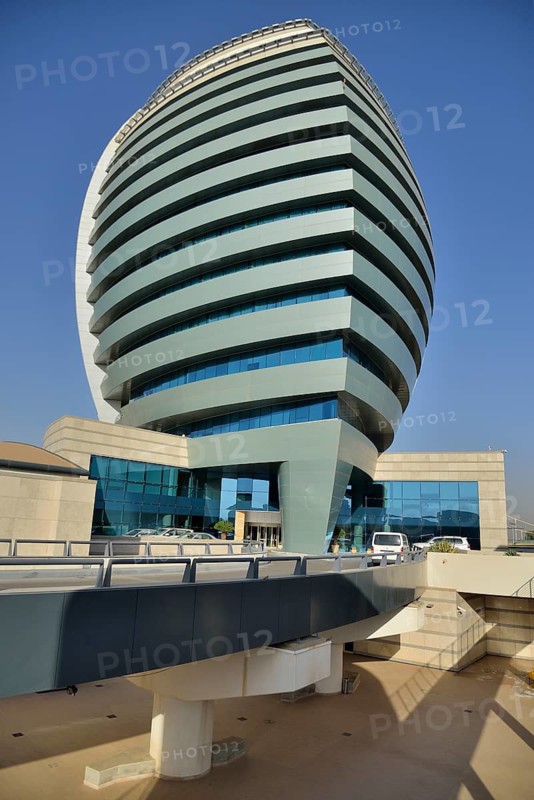 Futuristic facade of Corinthia Hotels, Kharthoum, Sudan