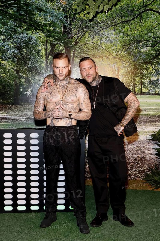 Rapper Kontra K (Maximilian Diehn, KO?TRA K) at the inauguration of the new Berlin Vibes themed area and his wax figure at Madame Tussaud's Berlin on 3 April 2025