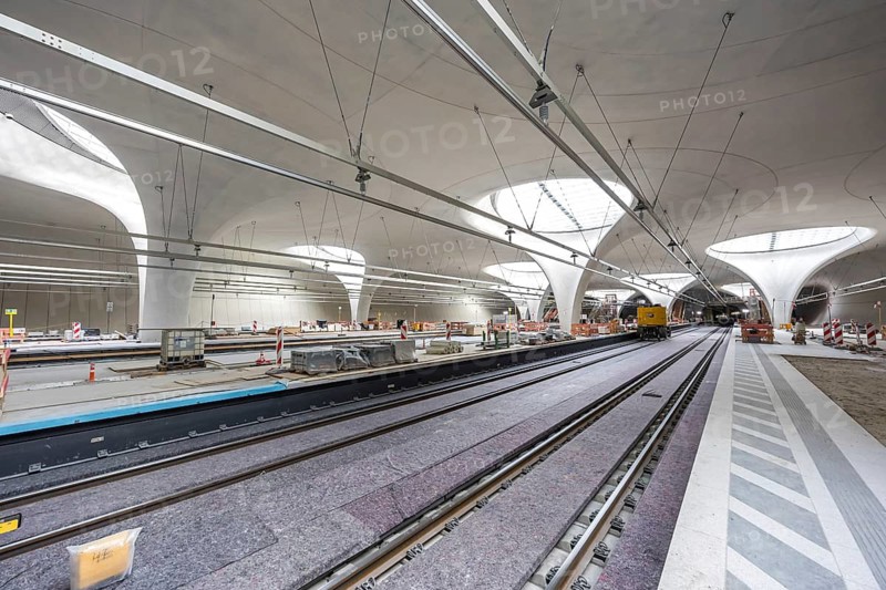 Stuttgart Station 21 Tunnel Construction site new main station platform in Stuttgart, Germany