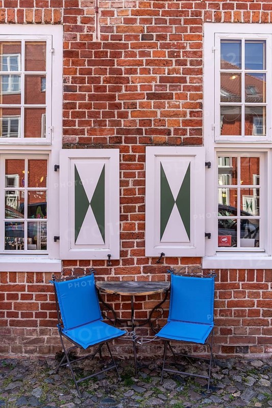 Detail photo, Houses in the Holländerviertel, Old Town of Potsdam, Brandenburg, Germany