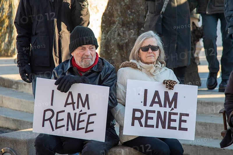 Detroit, Michigan USA - 11 January 2026 - A protest organized by Indivisible Michigan protested the killing of Renee Nichole Good in Minneapolis by a federal immigration agent