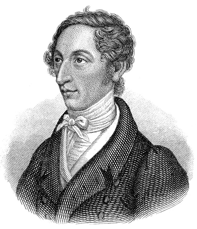 Carl Maria Friedrich Ernst von Weber, 1786 - 1826, a German composer, conductor and pianist, Portrait von Carl Maria Friedrich Ernst von Weber, 1786 - 1826, ein deutscher Komponist, Dirigent und Pianist
