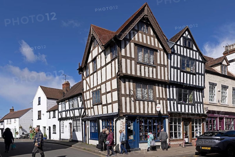Timber houses, Tewkesbury, Gloucestershire, England, Great Britain