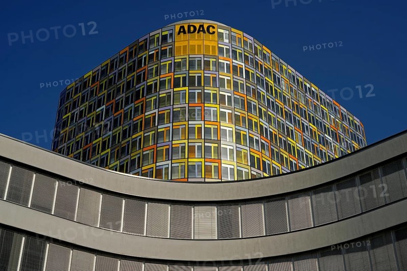 The ADAC building in Munich, Germany, ADAC headquarters, Munich, Bavaria, Federal Republic of Germany